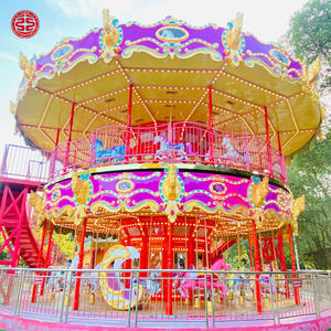 Giostre da Luna Park: Carosello a Due Piani Super Lussuoso <span class=keywords><strong>con</strong></span> <span class=keywords><strong>Cavalli</strong></span>, di Alta Qualità - Product Image 5