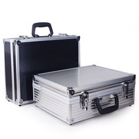Maletín para Portátil de Aluminio, Cajas de Almacenamiento para Negocios con Cierre, Estuche Rígido Multifuncional, Resistente al Agua y a los Golpes, OEM