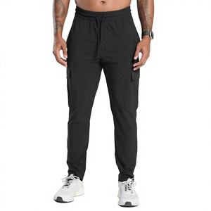 Pantalones Deportivos Casuales Ligeros de Lona, Corte Recto, con Logotipo Personalizado, Unisex, para Hombre, Precio de Fábrica - Product Image 1