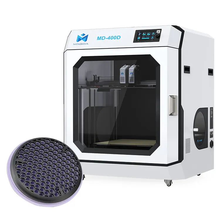 MINGDA Big Size 3D printer400*400*400mm MD-400D Carbon Fiber ABS PETG PLA 3d printer machine for sale in China