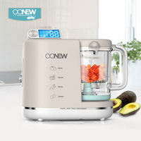 Robot culinaire électrique multifonction 7-en-1 pour bébé, mixeur, cuiseur vapeur, commande tactile, sans BPA, contrôle par application, hachoir 900 ml