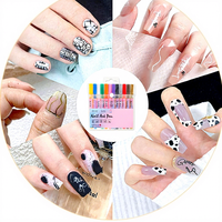 Stylo de peinture à ongles à séchage rapide, marqueur pour la création de motifs floraux et de lignes en DIY, stylo de peinture à ongles
