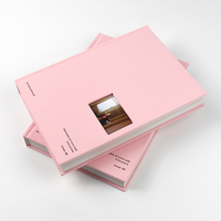 Livre personnalisé en tissu rigide avec fenêtre photo, impression de livre photo à couverture rigide en lin