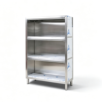 Armoire de rangement en acier inoxydable avec porte basculante pour cuisine commerciale, restaurant, cantine, hôtel, équipement de restauration