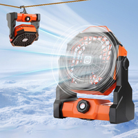 Ventilateur de camping rechargeable Hi Heart Rabbit X3 20000mAh avec lumière LED, plus de 12 heures de fonctionnement silencieux (37-45dB) pour tente, randonnée et voyage