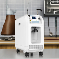 Concentrateur d'oxygène vétérinaire portable avec écran LCD, 93% PSA, générateur d'oxygène portable pour animaux de compagnie avec nébuliseur et moniteur SpO2