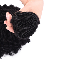 Extensions de cheveux Originea au crochet, Soft Locs, tissage simple, Sisterlocs, avec pointes bouclées, noir naturel, pour femmes
