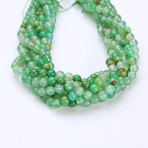 Cuentas de Piedras Preciosas al por Mayor 2025, Varios Colores, Turquesa, Coral, Malaquita, Jaspe, Ágata, Jade, Obsidiana, Ágata Pulida, Forma Redonda - Product Image 4