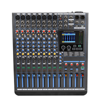 Dj contrôleur audio console de mixage Professionnel audio mélangeur avec led écran 10 CH avec PC USB carte son de lecture et d'enregistrement