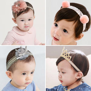 Fábrica directamente venta nueva llegada corea del estilo nuevo nacido regalo de bebé 3pcs banda de pelo accesorios para el cabello niñas conjuntos para regalo - Product Image 3