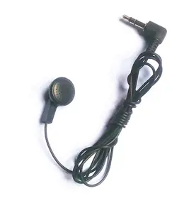 3.5mm Disposable Wired Mono Earphone Earphone for Tour Guide Single Side or double side Mono Earphone Earbuds