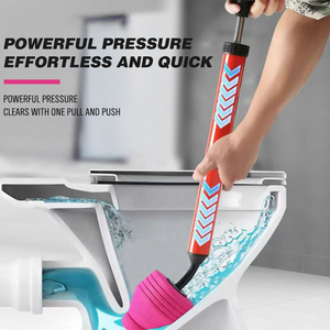 Sturalavandini Portatile ad Alta Pressione in Plastica, Strumento per Rimuovere Ostruzioni con Forte Aspirazione per Scarichi, WC e Lavandini - Product Image 2