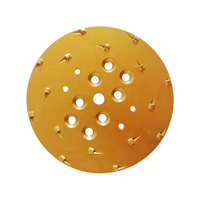 Plaque de meulage diamantée PCD de 250 mm pour la préparation des surfaces en colle époxy, disque abrasif pour meuleuse à tête unique