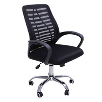 Fauteuil de bureau ergonomique moderne en maille, pivotant et inclinable à gaz, pour le personnel de direction à domicile