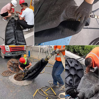 Airbag gonflable en caoutchouc haute pression pour le colmatage de tuyaux, vessie gonflable renforcée pour la construction et la maintenance de pipelines