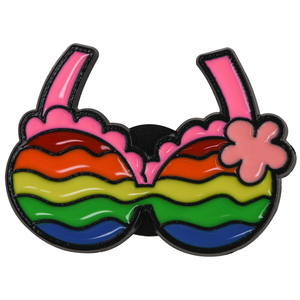 ของชำร่วยงานเลี้ยงเฉลิมฉลองความภาคภูมิใจ LGBTQ  เข็มกลัดเคลือบเงา  ป้ายติดเสื้อ  ป้ายกลม  ปุ่มรูปธงสีรุ้ง  เข็มกลัดธงสัญลักษณ์ความภาคภูมิใจของเกย์และเลสเบี้ยน - Product Image 6