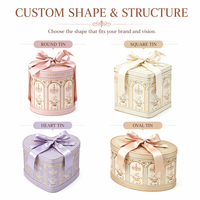 Boîte à fleurs ronde rose personnalisée, boîte cadeau cylindrique de luxe