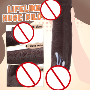 11 "Realistisches Big Black <span class=keywords><strong>Dildo</strong></span> Sexspielzeug, haut ähnlicher riesiger dicker <span class=keywords><strong>Dildo</strong></span> Starker Saugnapf für freihändiges, lebensechtes Silikon-Sexspielzeug - Product Image 5