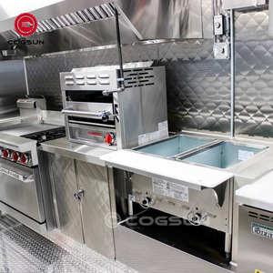 Trang bị đầy đủ thực phẩm di động xe tải thực phẩm giỏ hàng thực phẩm inused xe tải Trailer để bán trái cây di động và bán hàng tự động Trailer với tủ lạnh - Product Image 2