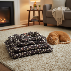 Set di quattro pezzi per cuccia per animali domestici imbottito in cotone, serie BM1290 - Product Image 3