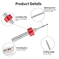 Forets micro RUIMENG en acier au tungstène à queue droite pour perçage de circuits imprimés en Chine, fraises CNC à rainures, longueur totale (01-10mm)
