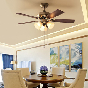 Ventilateur de plafond moderne pour salon avec télécommande, 5 vitesses, moteur DC, LED, profil bas, pour chambre à coucher et bureau - Product Image 4