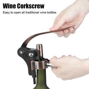 Ouvre-bouteilles ensemble d'outils pour le vin Kit de levage de perceuse en liège <span class=keywords><strong>levier</strong></span> de barre <span class=keywords><strong>tire</strong></span>-<span class=keywords><strong>bouchon</strong></span> coupe-feuille <span class=keywords><strong>accessoires</strong></span> de cuisine pratiques - Product Image 2