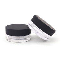 Top Vente Rond 5g15g Cosmétique Maquillage Poudre Emballage Vide En Plastique Poudre En Vrac Cas avec Élastique net tamis poudre bouffée cas
