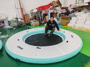 Water Opblaasbare Drijvende Eiland Zee Dok Water Drijvende Boot Grote Water Rafting Zelf Opblazen Drijvende Opblaasbare Vlot Boot - Product Image 5