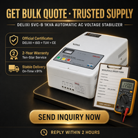 Stabilisateur de tension DELIXI TND 10KVA 10000W monophasé 220V mural AVR régulateur de tension automatique certifié CE CCC
