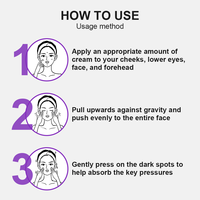 Crème Visage Double Action Éclaircissante Coréenne à la Niacinamide, Resserre les Pores, Anti-rides, Peptides, Extraits Végétaux, Céramide 50ml