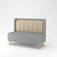 Leicht Luxuriöse Großhandels-Moderne Restaurant-Möbelsets Café Fast-Food-Sitzgruppen Sofa Metall-Esstische