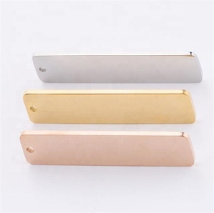 Yiwu Aceon-Colgante cuadrado de acero inoxidable para llavero, placa de Metal en blanco, etiqueta de nombre, pulido de espejo, etiqueta Rectangular para perro - Product Image 3
