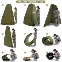 Tente de camping pliable écologique portable pour adultes et enfants, protection UV, plage, 1-2 personnes, utilisation en plein air en été