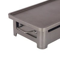 Plaque de cuisson en alliage d'aluminium, plaque de rôtissage intérieure, facile à nettoyer, barbecue au charbon de bois pour restaurant