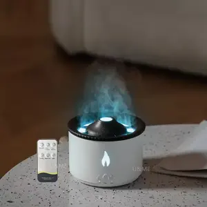 Source manufacturers unique Aroma Essential Oil diffuser Quiet Mist Humidifier volcano flame humidifier