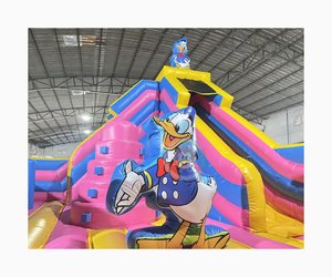Gonfiabile a Tema <span class=keywords><strong>Paperino</strong></span> con Scivolo, Parco Giochi Gonfiabile Commerciale Combinato - Product Image 3