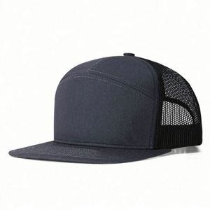 Wholesale High Quality 7 Panel Snapback Gorras Richardson 168 <b>Flat</b> Bill Mesh Trucker <b>Hat</b> Blank - Product Image 6