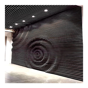 Decorazione della <span class=keywords><strong>parete</strong></span> dell'ufficio di <span class=keywords><strong>legno</strong></span> di colore del metallo di <span class=keywords><strong>legno</strong></span> della striscia di alluminio 3D pannelli dello schermo della <span class=keywords><strong>parete</strong></span> - Product Image 4