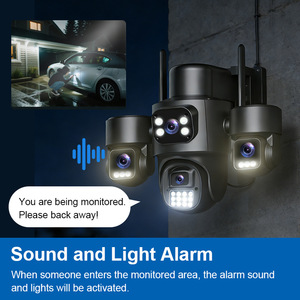 Cámara de Vigilancia Solar HiEasy de 8MP 4G con Cuatro Lentes, Visión Nocturna, Sistema de Seguridad para Exteriores con Almacenamiento en la Nube - Product Image 4