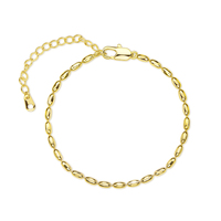 Bracelets fantaisie pour femmes en argent sterling 925, bijoux pour hommes, bracelet plaqué or en argent sterling 925, bijoux fins, bracelets minimalistes à perles