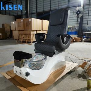 เฟอร์นิเจอร์ร้านทำเล็บหรูหราทันสมัย Kisen 2025 อ่างแช่เท้าแบบไร้ท่อ 110V เก้าอี้นวดทำเล็บมือและเล็บเท้า มีสินค้าในสต็อก - Product Image 5