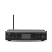 Système de monitoring intra-auriculaire stéréo sans fil professionnel Rayco PSM300, construction métallique, portée de transmission de 50 m, câble de données pour