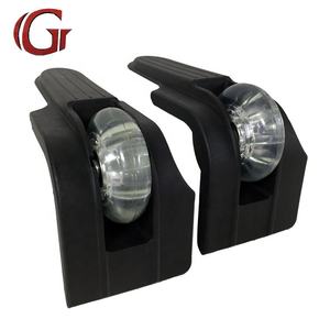 Ruedas de Repuesto Transparentes de Plástico Negro para Bolsas de Viaje, Ruedas Giratorias de 360 Grados para Bolsas de Golf - Product Image 1