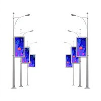 Layar Video LED Luar Ruangan Pemasangan Tetap, Panel RGB Warna Penuh Tahan Cuaca, Terlihat di Bawah Sinar Matahari untuk SPBU