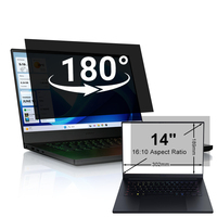 Filtre de confidentialité anti-espion double face facile à installer, protection d'écran 14 pouces 16:10 compatible avec les ordinateurs portables Razer 14