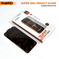 Yongpoly OEM&ODM Boîte 10-en-1 300C Super Verre Couverture Intégrale ESD Anti-Espion Film Protecteur d'Écran pour Téléphone Portable iPhone 17 16 15