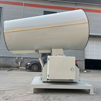 Canon à brouillard 40M avec télécommande, haute capacité 3,5m³/h, authentique, longue portée, pour le contrôle de la poussière et la démolition