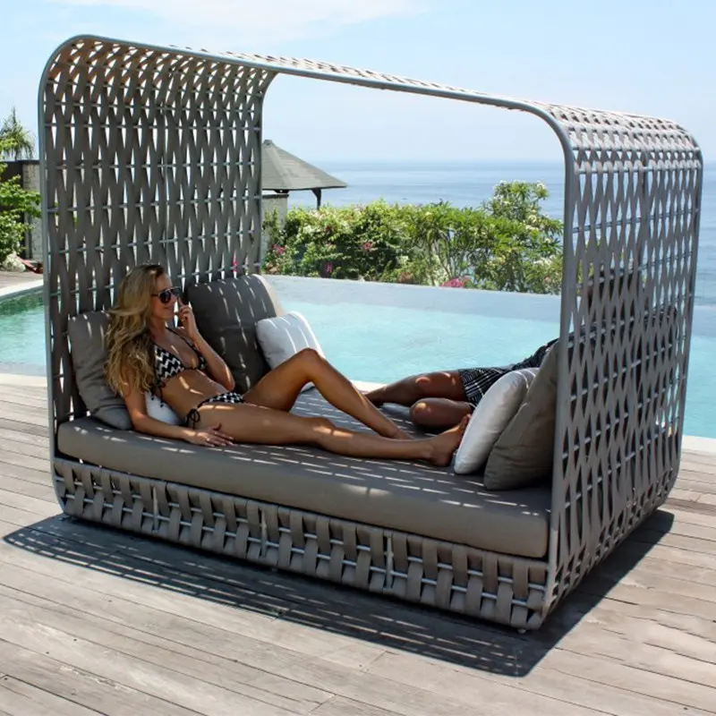 Cadeira de madeira para lazer com hotel, jardim, piscina, espreguiçadeira para pátio, espreguiçadeira para praia, cama de sol STY-18