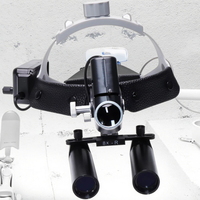 Loupe dentaire chirurgicale médicale avec lampe de fonctionnement 8x phare bandeau complet Source de lumière LED Source d'alimentation électrique